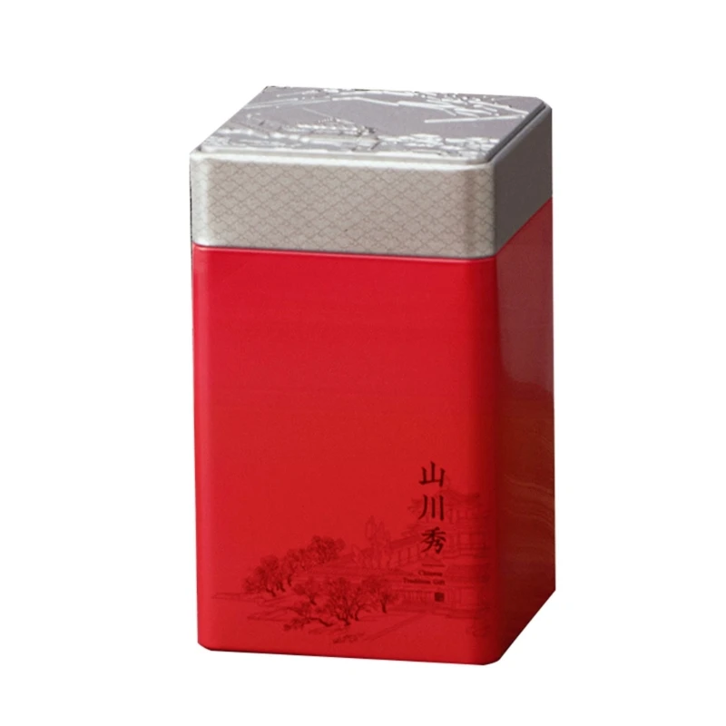 MINI Empty ชาดีบุก VINTAGE Tinplate คอนเทนเนอร์ชาซีล Jar Moisture-Proof Dropship