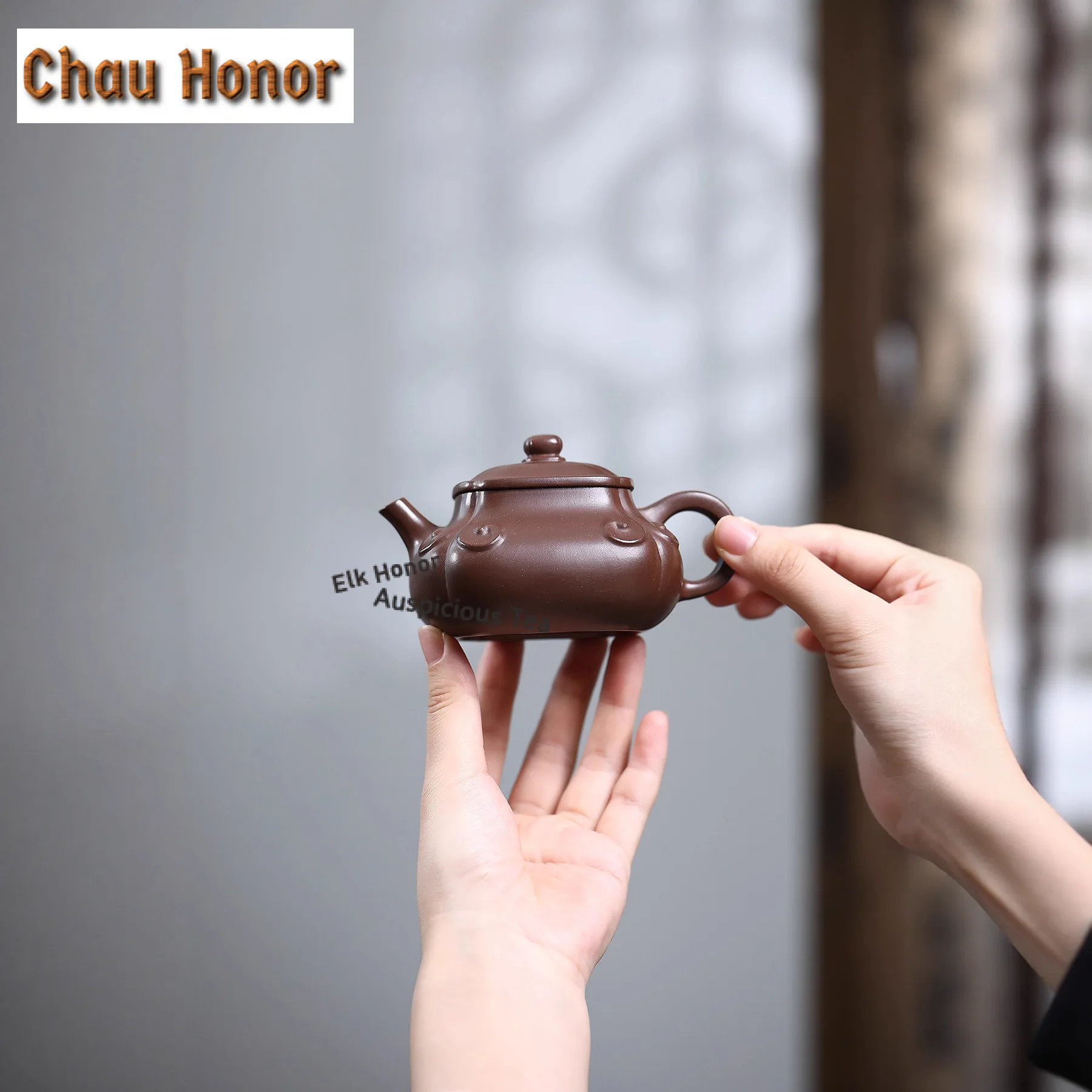 

180ml Exquisite Yixing Purple Clay Teapots Handmade Ruyi Qiankun Pot Raw Ore Purple Mud Tea Infuser Kettle Chinese Zisha Tea Set