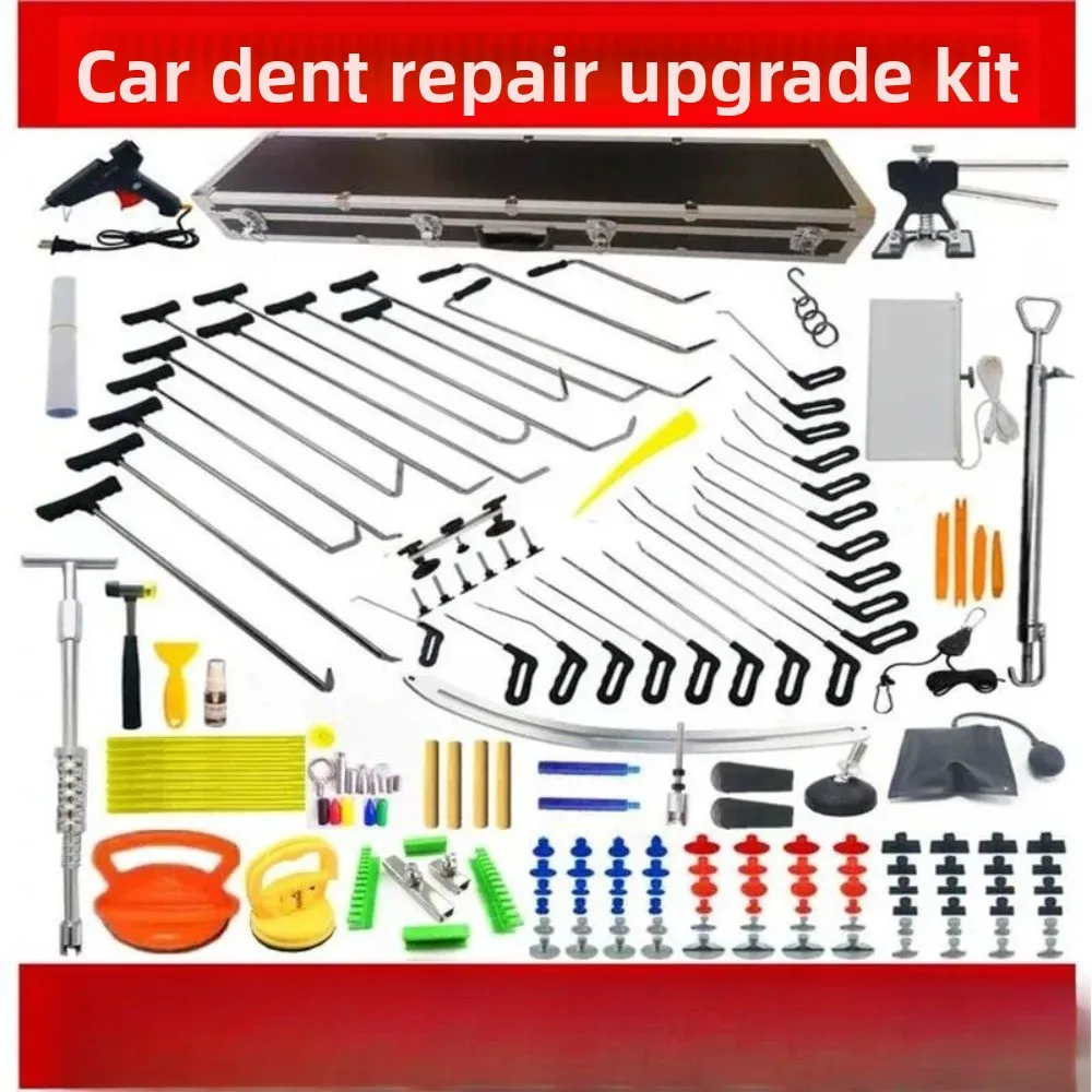 33 Crowbars Car Dent Repair Tool Kit Crowbar Hail Dent Concave Convex Hook Paintless Professional