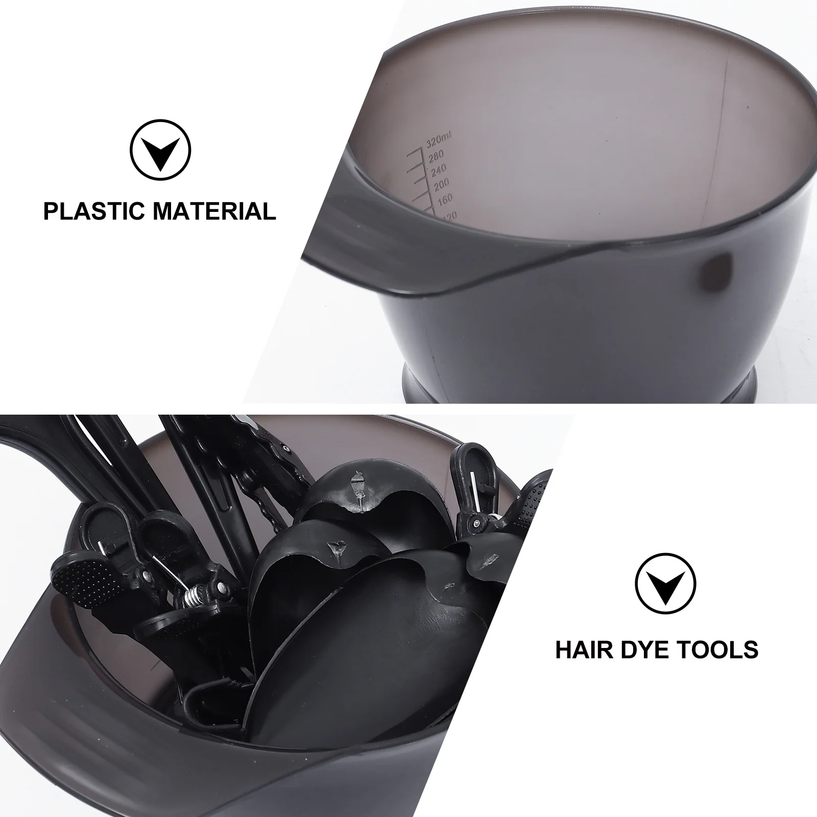 

32Pcs Hair Dye Set Professional Salon DIY Coloring Kit Dyeing Bowl Brush Tinting Tools Hair Dye Kit Dyeing Bowl