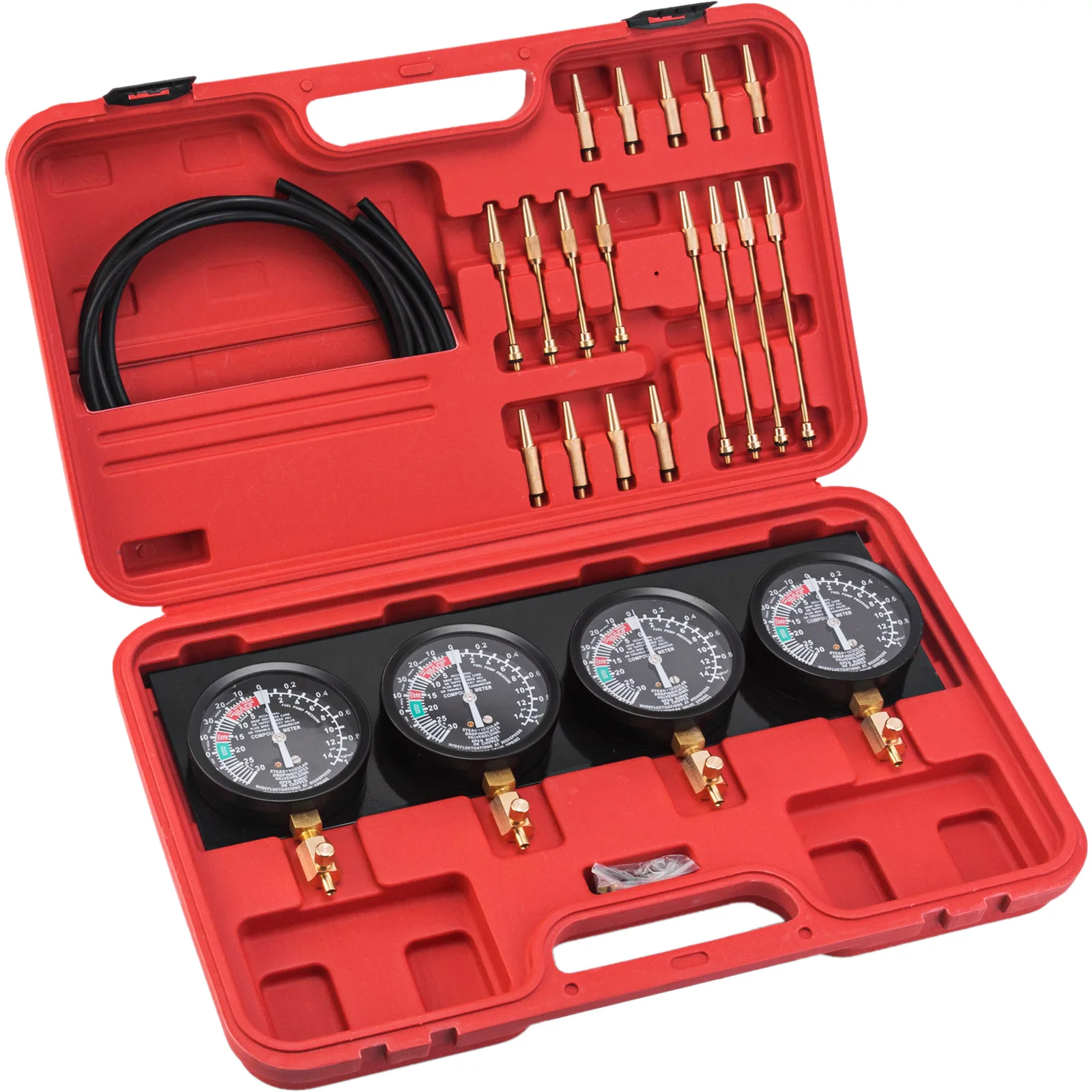 VEVOR  Fuel Vacuum Carburetor Synchronize Tool Kit Fuel Vacuum Carburetor Synchronizer carb sync Gauge Set with Rubber Hose