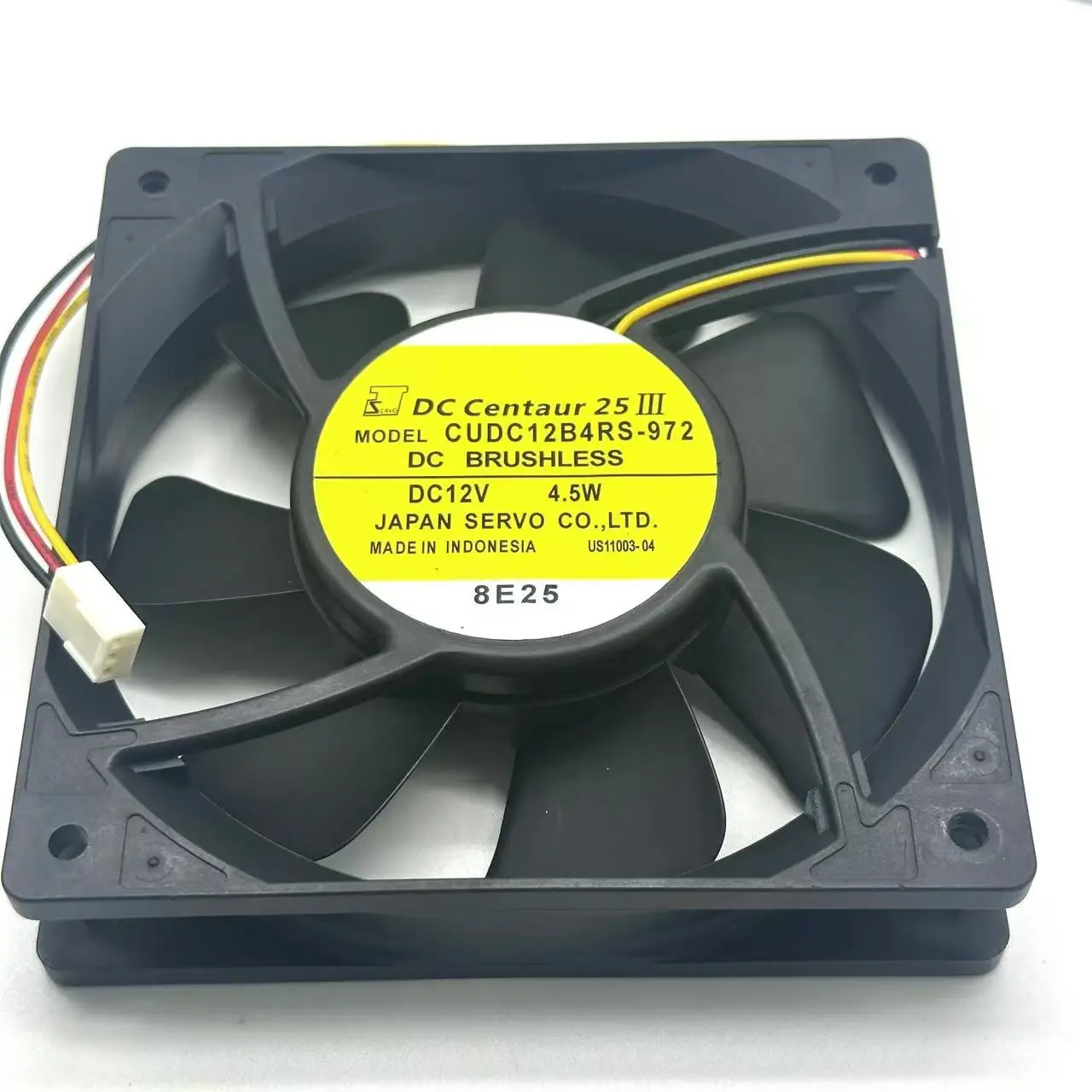 

Japan Servo CUDC12B4RS-972 DC 12V 4.5W 120x120x25mm 3-Wire Server Cooling Fan