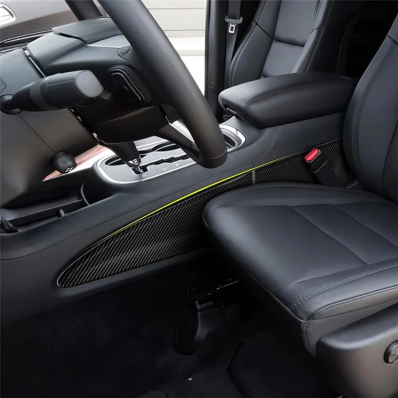 

For Dodge Durango 2014-2020 Center Console Side Panel Cover Trim Carbon Fiber Interior Accessories