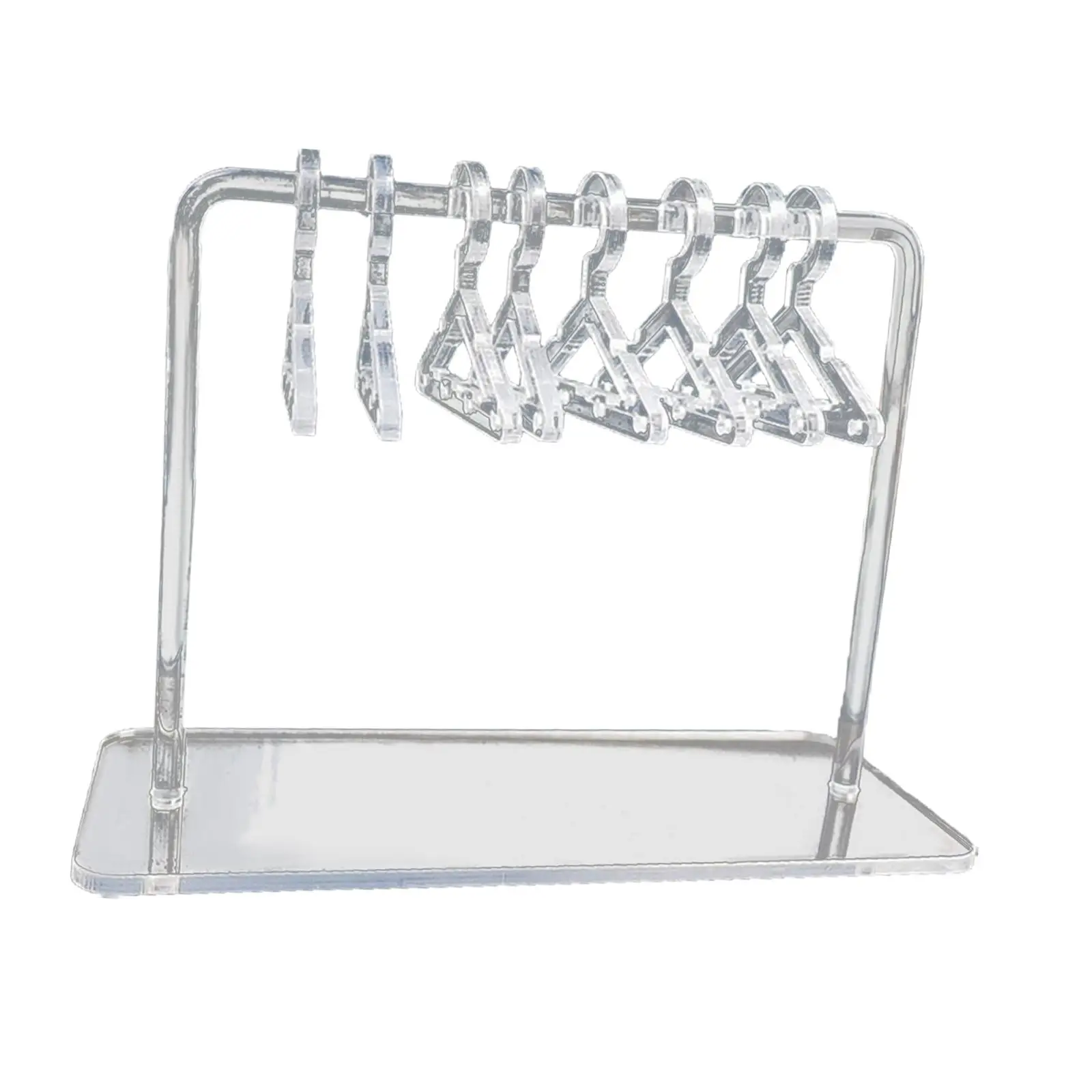 Acrylic Earring Display Stand 8Pcs Mini Hangers Dangle Earring Organizer