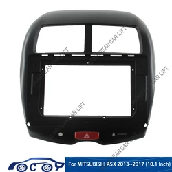2 Din 10.1 Inch Car Radio Installation DVD GPS mp5 Plastic Fascia Panel Frame for MITSUBISHI ASX 2013~2017 Dash Mount Kit