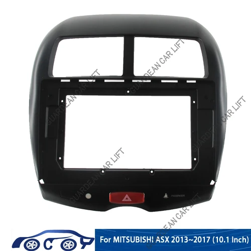 2 Din 10,1 pulgadas instalación de Radio de coche DVD GPS mp5 marco de Panel de Fascia de plástico para MITSUBISHI ASX 2013 ~ 2017 Kit de montaje en tablero