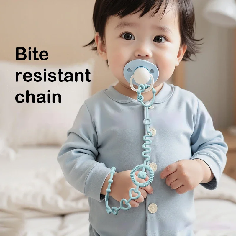 

Your Baby Will Love This Бежевая регулируемая силиконовая цепочка для соски; поставляется с игрушками-прорезывателями, отлично подходит для детских кроватков и стульев.