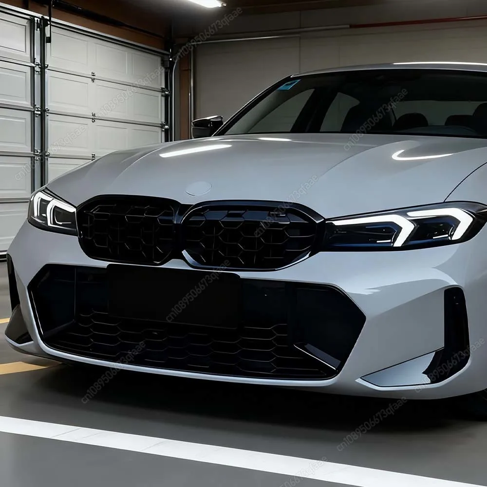 

Для BMW 3 серии G20 G21 M-Sport 320i 325i 330i M340i LCI 2022–2024, передняя решетка с алмазной решеткой, центральная сетка, тюнинг