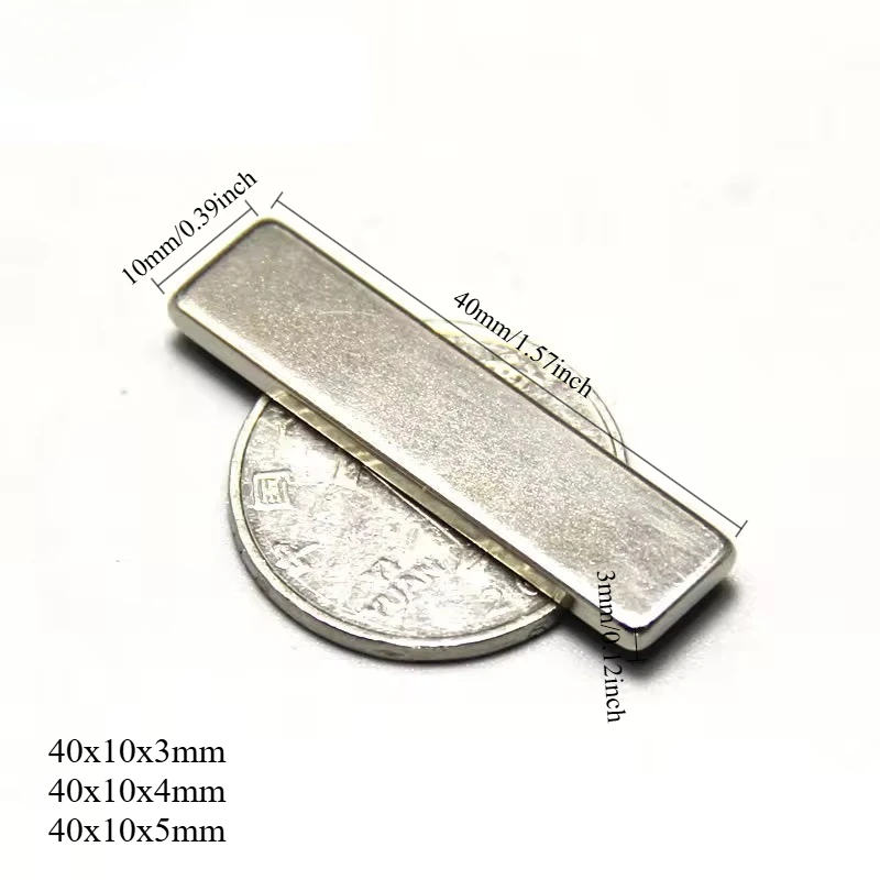 N52 40x10x3 40x10x4 40x10x5 magnets Fridge  Magnet Rectangle Square Block Motor strong super Generator Engine Strong Search