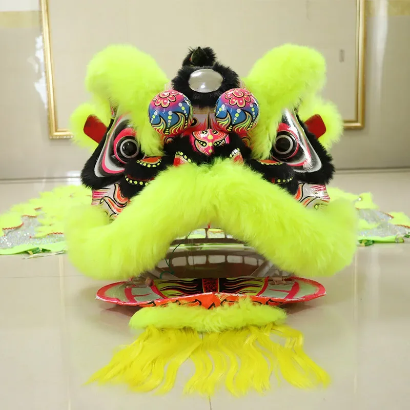 Fluorescent Green Buddha Costume Lion Dance Costume Costume Two Person Handmade Wool Prop