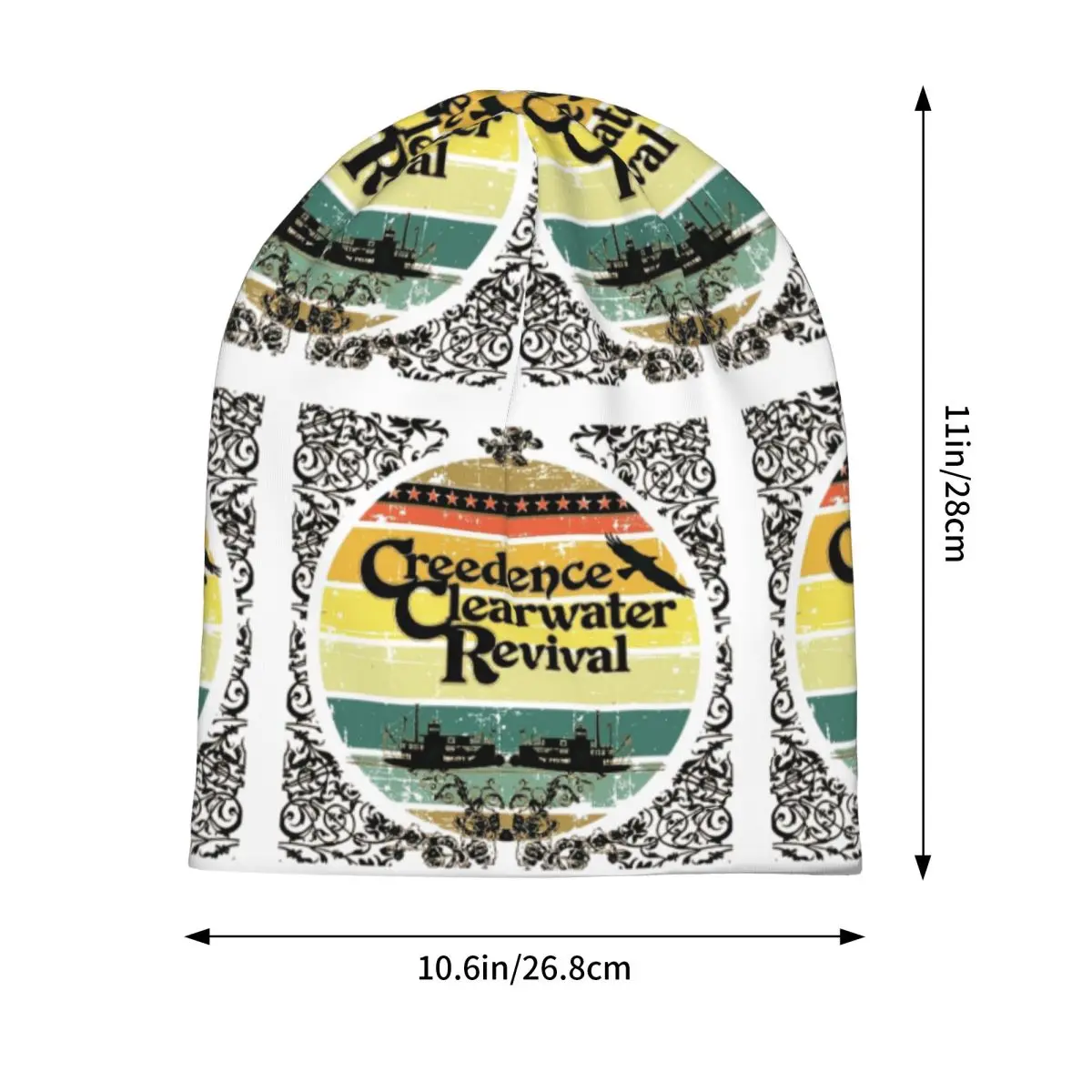 Creedence Clearwater Revival Riverboats Skullies Beanies Hats Warm Autumn Winter Outdoor Cap Knitted Bonnet Caps for Unisex