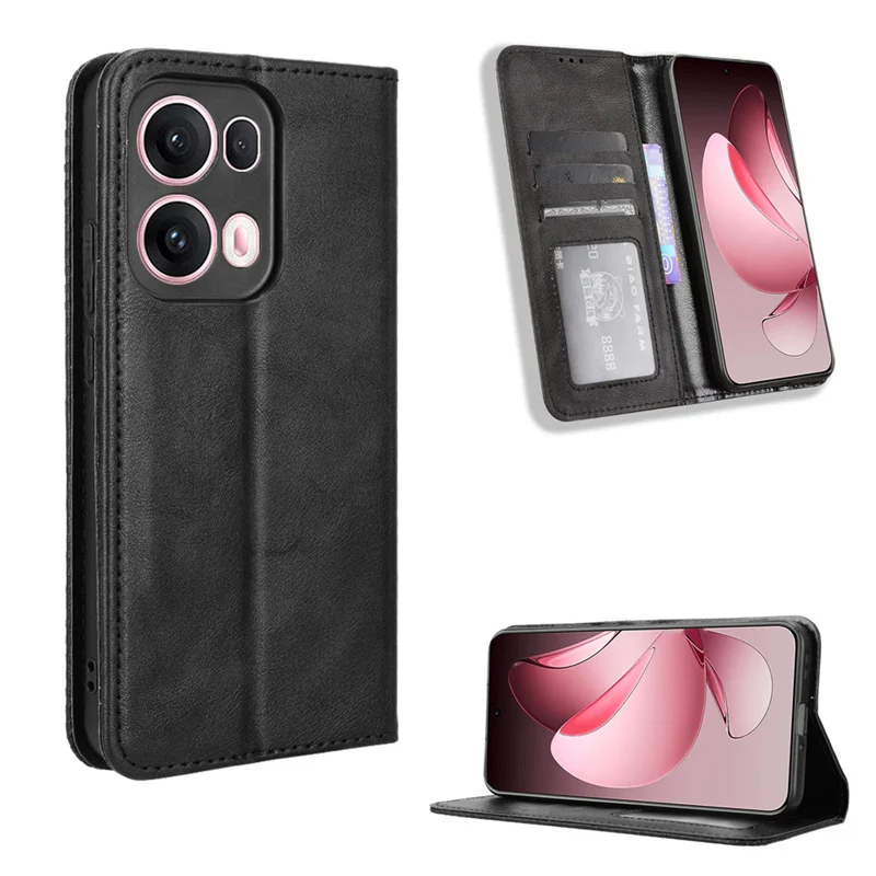 For OPPO Reno 13 Pro 5G Case Premium Leather Wallet Leather Flip Case For OPPO Reno 13 Reno13 Pro 5G Phone Case