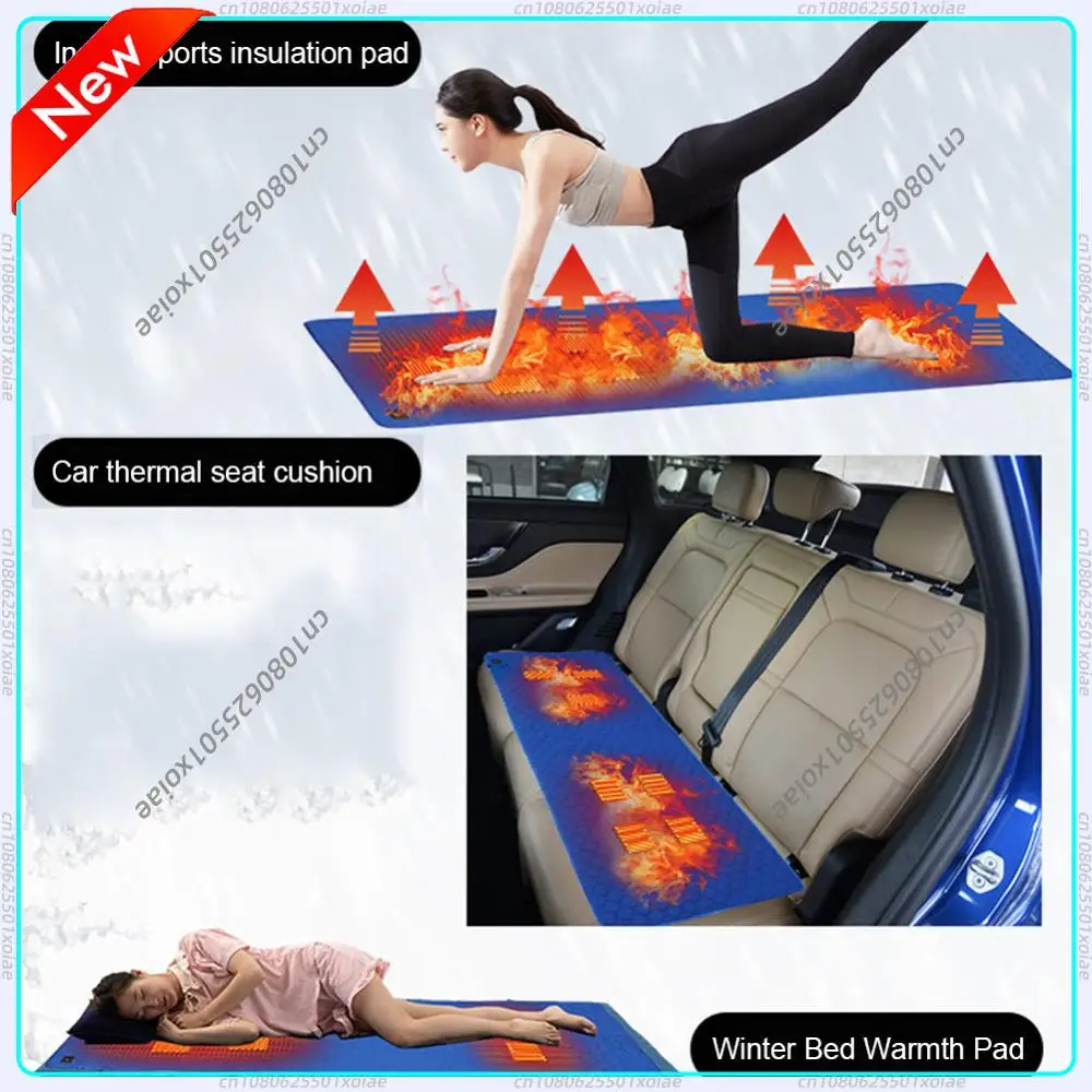 

7 Zones Camping Heated Mattress 38 To 65℃ 3 Gear Camping Sleeping Mattress USB Powered for Outdoor Camping Hiking