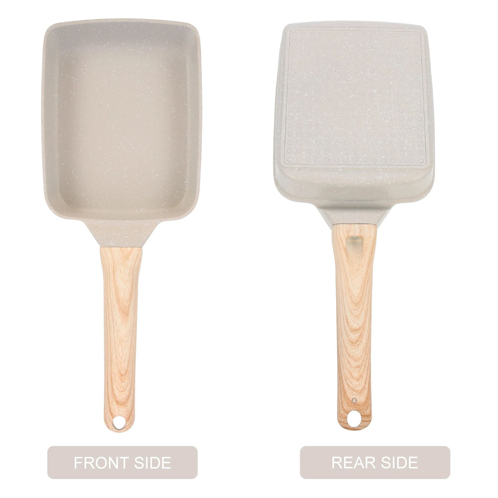 

Medical Stone Steak Frying Pan Non-Stick Aluminum Cooking Pan Portable Lightweight Household Kitchen Supply Fryer For