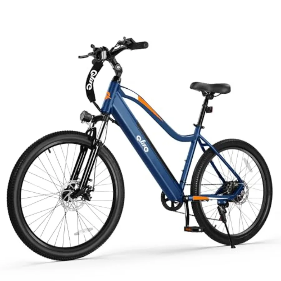 

Electric mountain bicycle for adults aluminum alloy frame matte black 25MPH speed 40-mile range removable battery 1200W peak mo