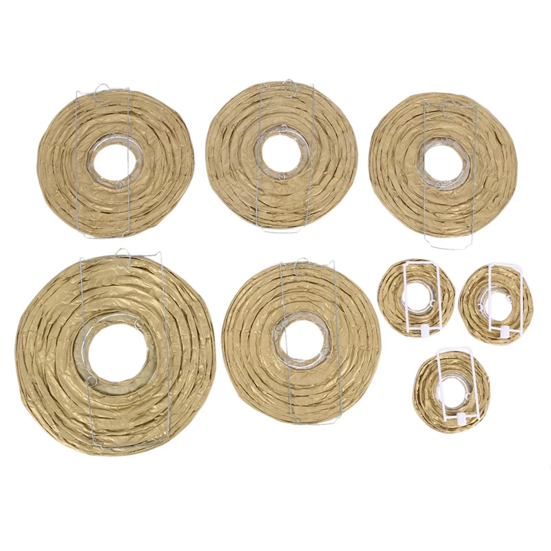 

Бумажный фонарь Декоративные бумажные фонарики 20 шт. Золотой Белый Черный Круглый японский/китайский фонарь Lanterne