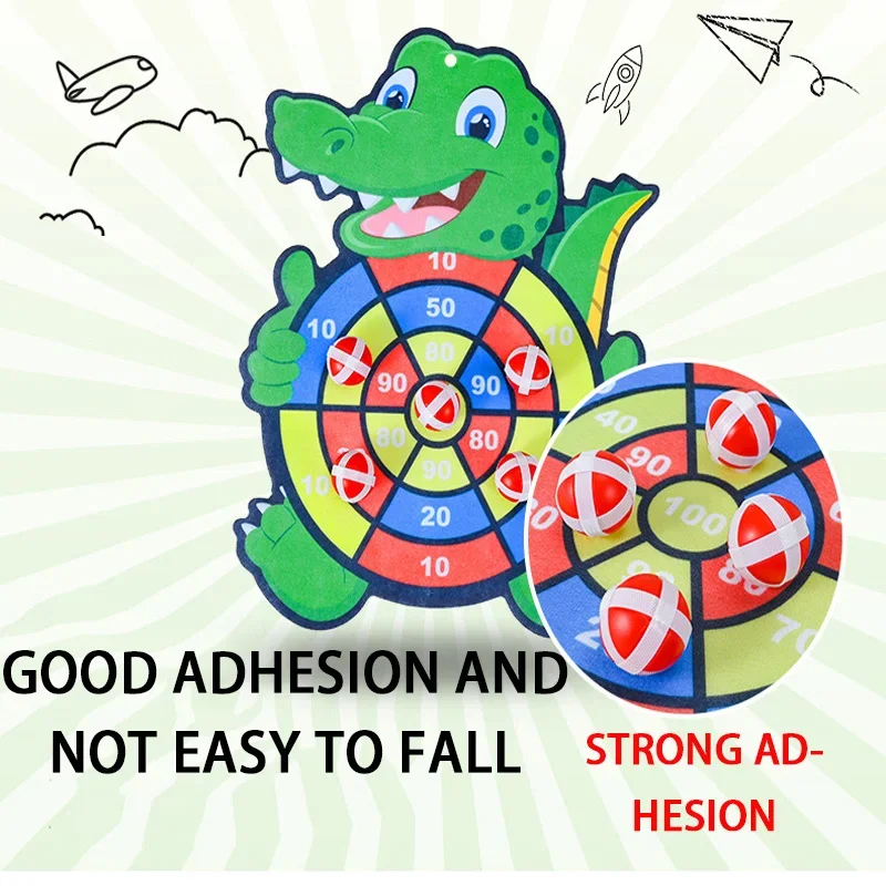 Tablica z lepkimi piłeczkami dla dzieci, rzutki z kreskówkami, zabawa w rzucanie, na zewnątrz i do wewnątrz, sport rodzinny, bezpieczeństwo, piłeczki na przyssawki, zabawki z piłeczkami z kreskówek.