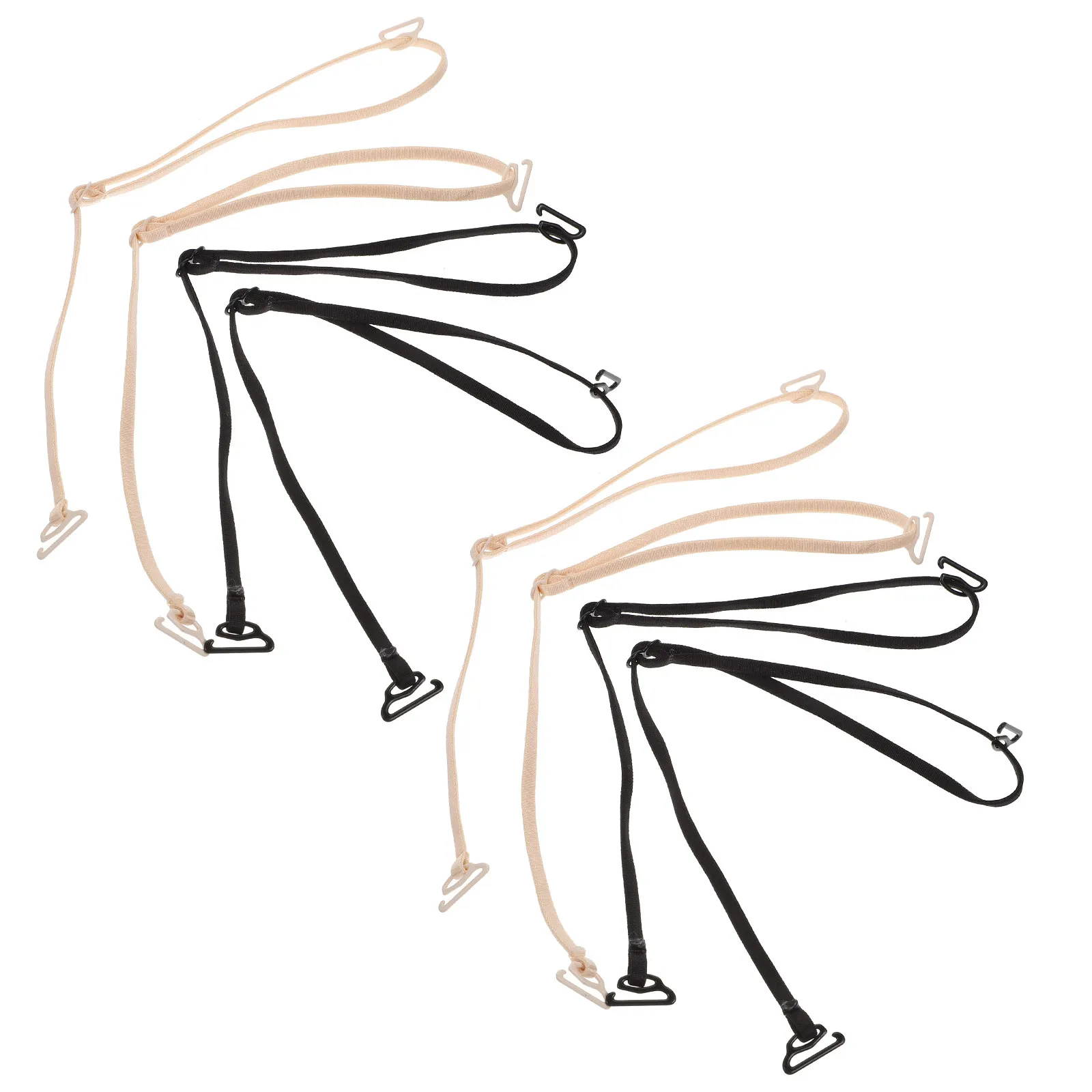 8Pcs Elastic Bra Straps for Women Non-Slip Adjustable Shoulder Straps Secure Underwear Fixation Comfortable Skin-Safe Reusable