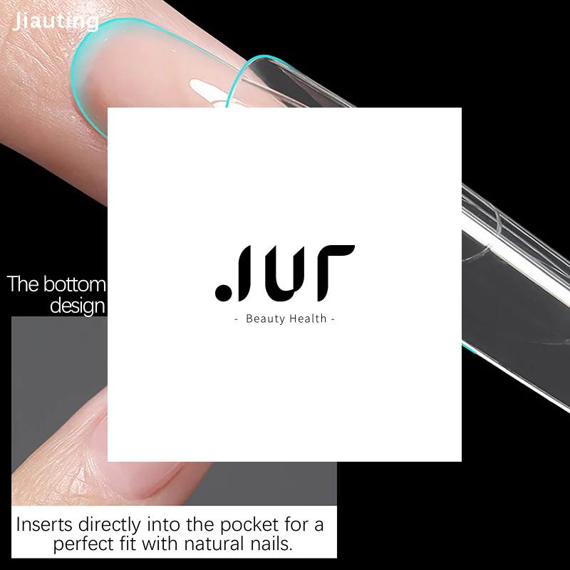240 stks/doos Sandwich Dual Nail Forms Ovale Nagelverlenging Formulieren Bovenste Vorm Ondervorm Voor Snelle Nagelverlengingen