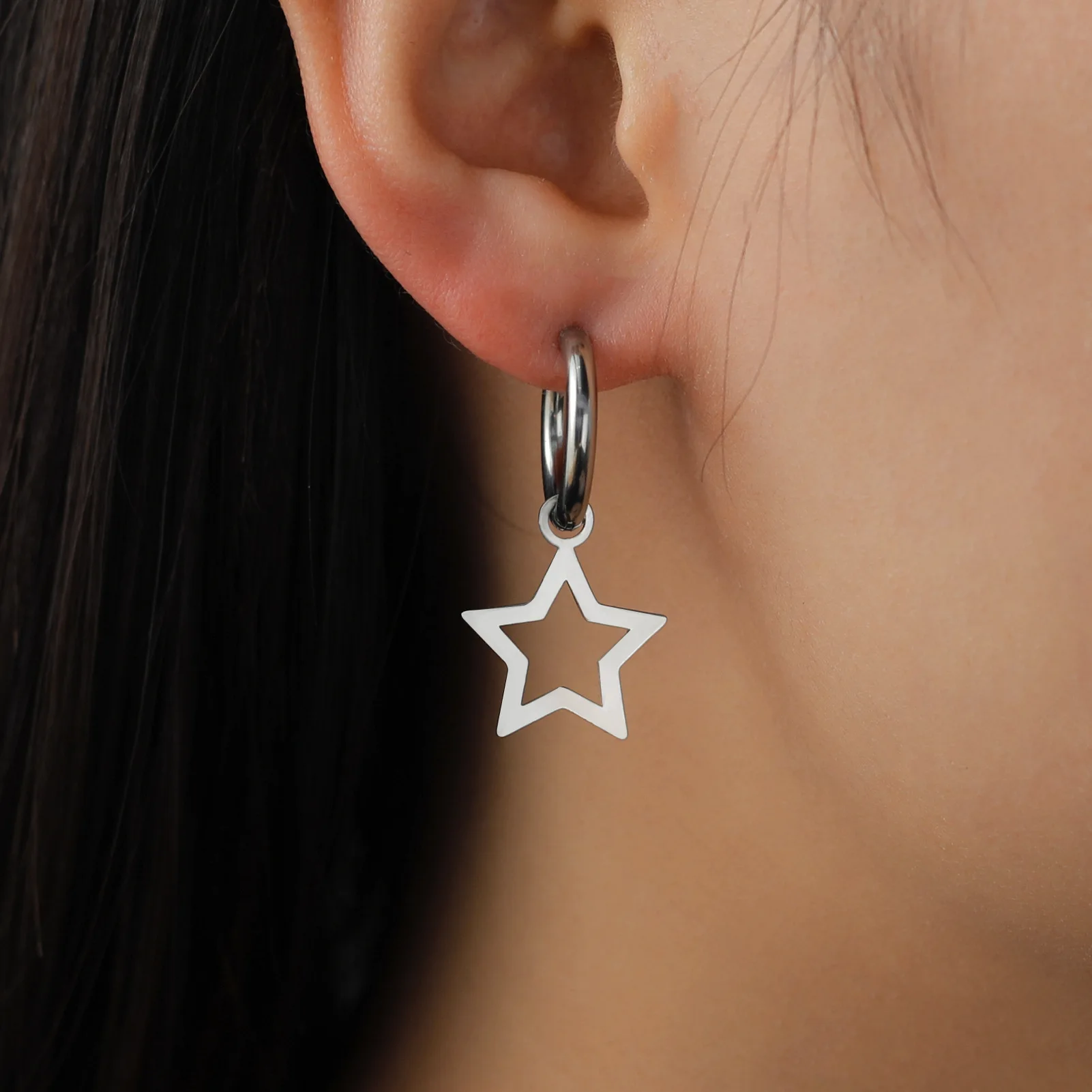 Fashion Creative Mini Star Earrings High Quality Women'S Jewelry Festival Gift Jewelry Y2k Mini Five Point Star Alloy Earrings