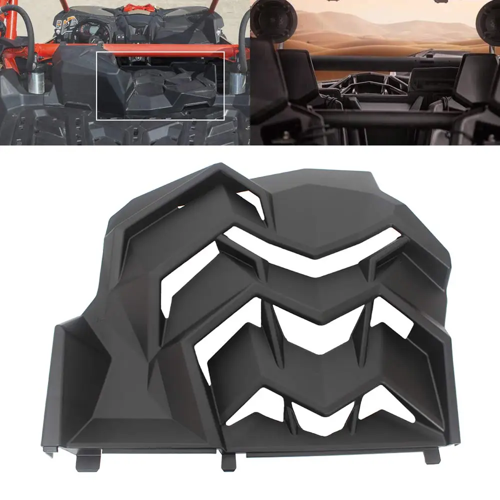 1Set Rear Intercooler Duct Cover Intercooler Duct Cover Kit Compatible With Can-Am Maverick X3 2017-2023 Abs Plastic Matte Black