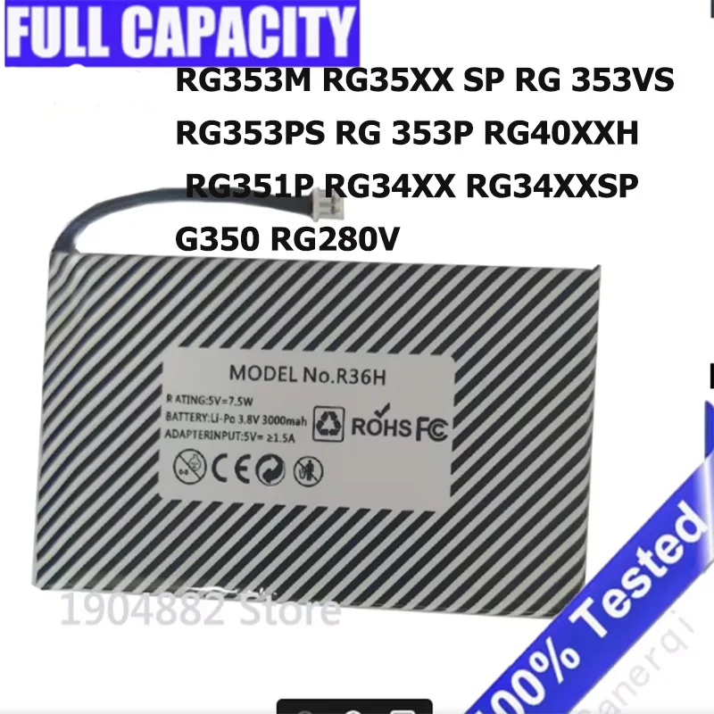 

Новая портативная игровая консоль в стиле ретро, аккумулятор для RG353M RG35XX SP RG 353VS RG353PS RG 353P RG40XXH RG351P RG34XX RG34XXSP G350 RG280V