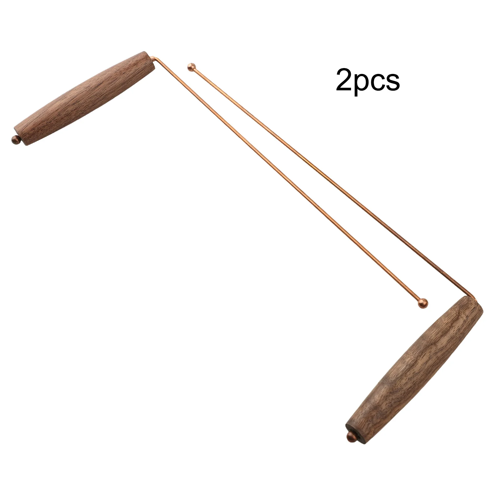 Copper Dowsing Rod Kit - Natural Walnut Handle Divining Rod Hunting And Other Occult Uses A Friend Or Family Member