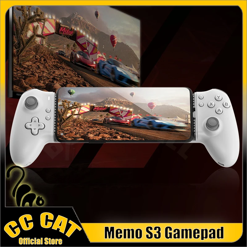 

MEMO S3 Геймпад для мобильного телефона, двухрежимный контроллер эффектов Stick Type-C, джойстик для Android PS Cloud Game, индивидуальная ручка