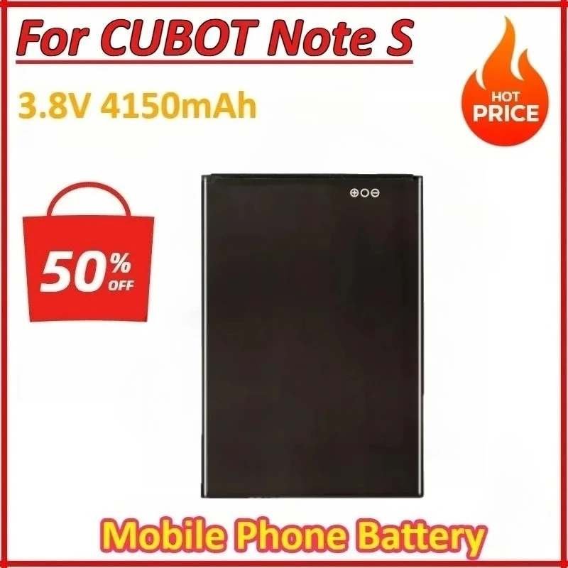 New 3.8V 4150mAh 15.77Wh Mobile Phone Battery For CUBOT Note S Portable Rechargeable Battery