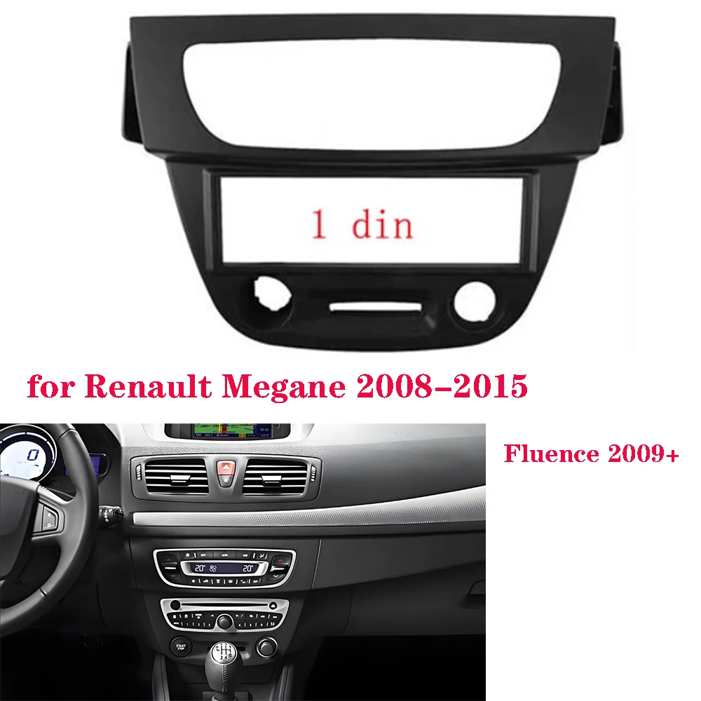 

1 Din автомобильный радиоприемник, лицевая панель DVD, комплект для установки приборной панели для Renault Megane 2008-2015 Fluence 2009+