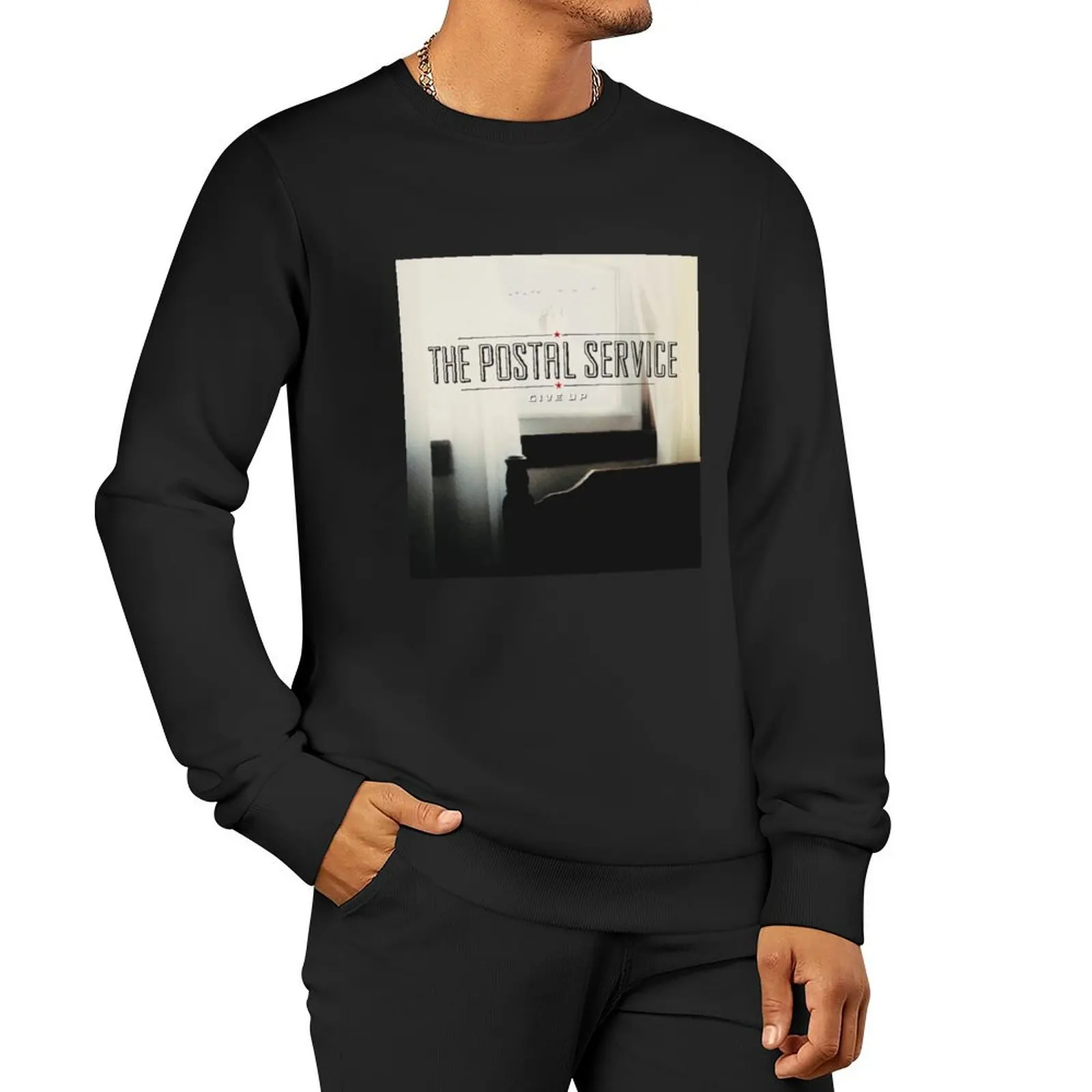 

The Postal Service Give Up Pullover Hoodie autumn tracksuit men sweatshirt men
