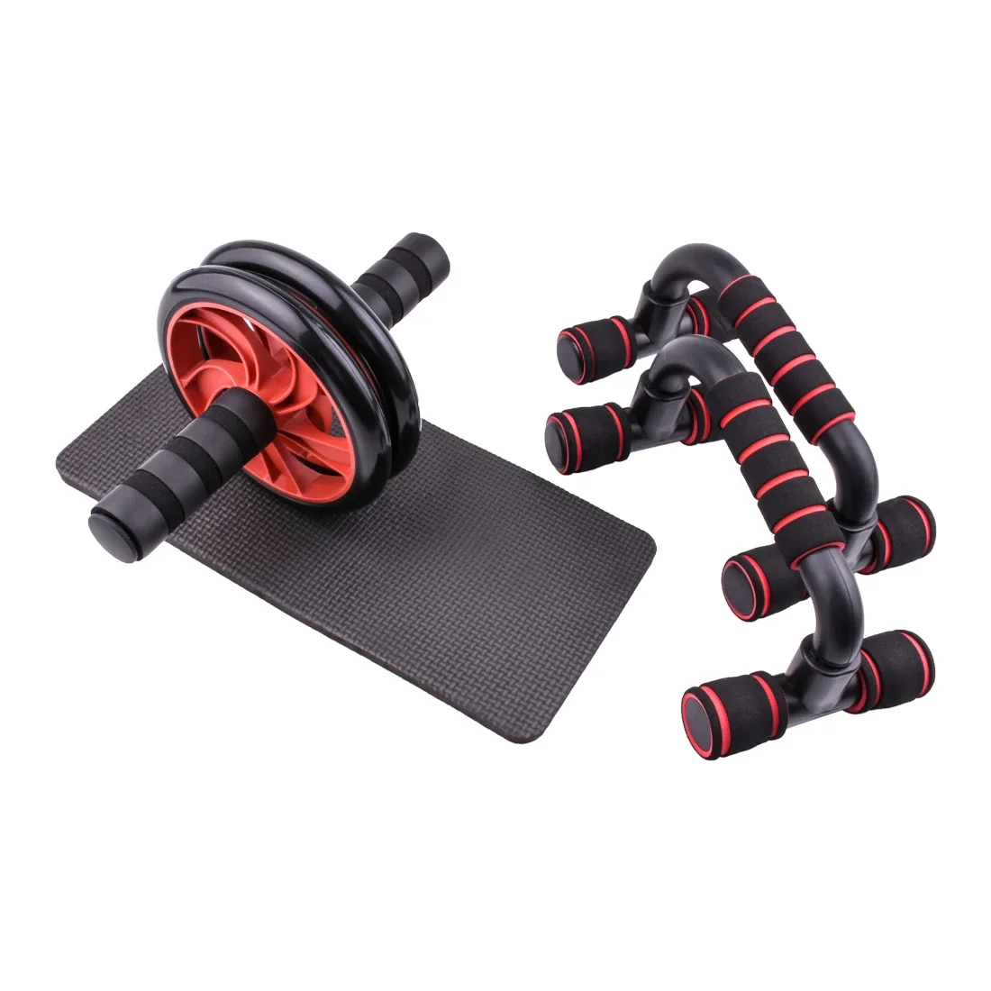 

AB Power Wheels Roller Machine Push-up Bar Stand Exercise Rack Workout Home Gym Fitness Equipment Abdominal Muscle Trainer