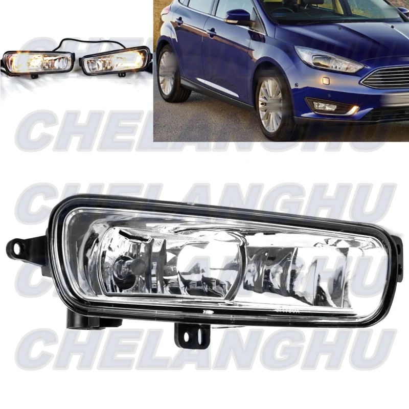 

For Ford Focus 2015 2016 2017 2018 Right Side Front Fog Light Fog Lamp with Halogen Bulbs car accessories FO2593236