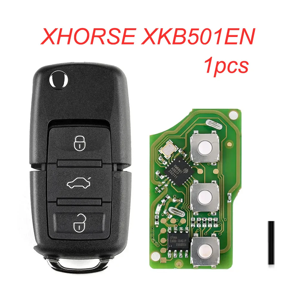 

1PCS XHORSE XKB501EN Wire Remote Key 3 Buttons For Volkswagen B5 Type