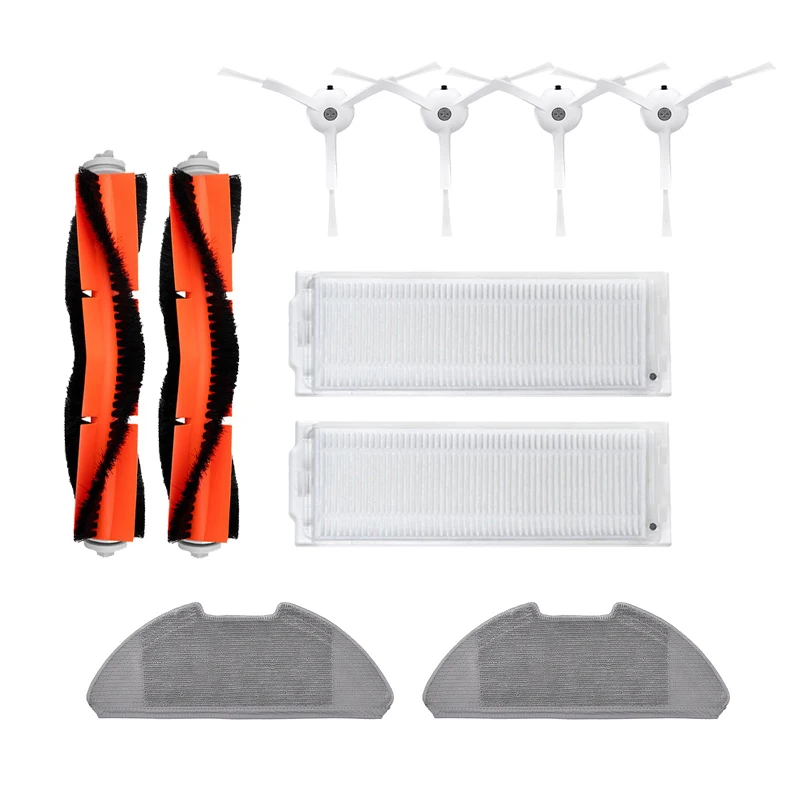 ملحقات شاومي ميجيا MJST1S MJST1SHW مكنسة كهربائية روبوتية فرشاة جانبية رئيسية بكرة فلتر Hepa ممسحة خرقة أجزاء قماش أطقم