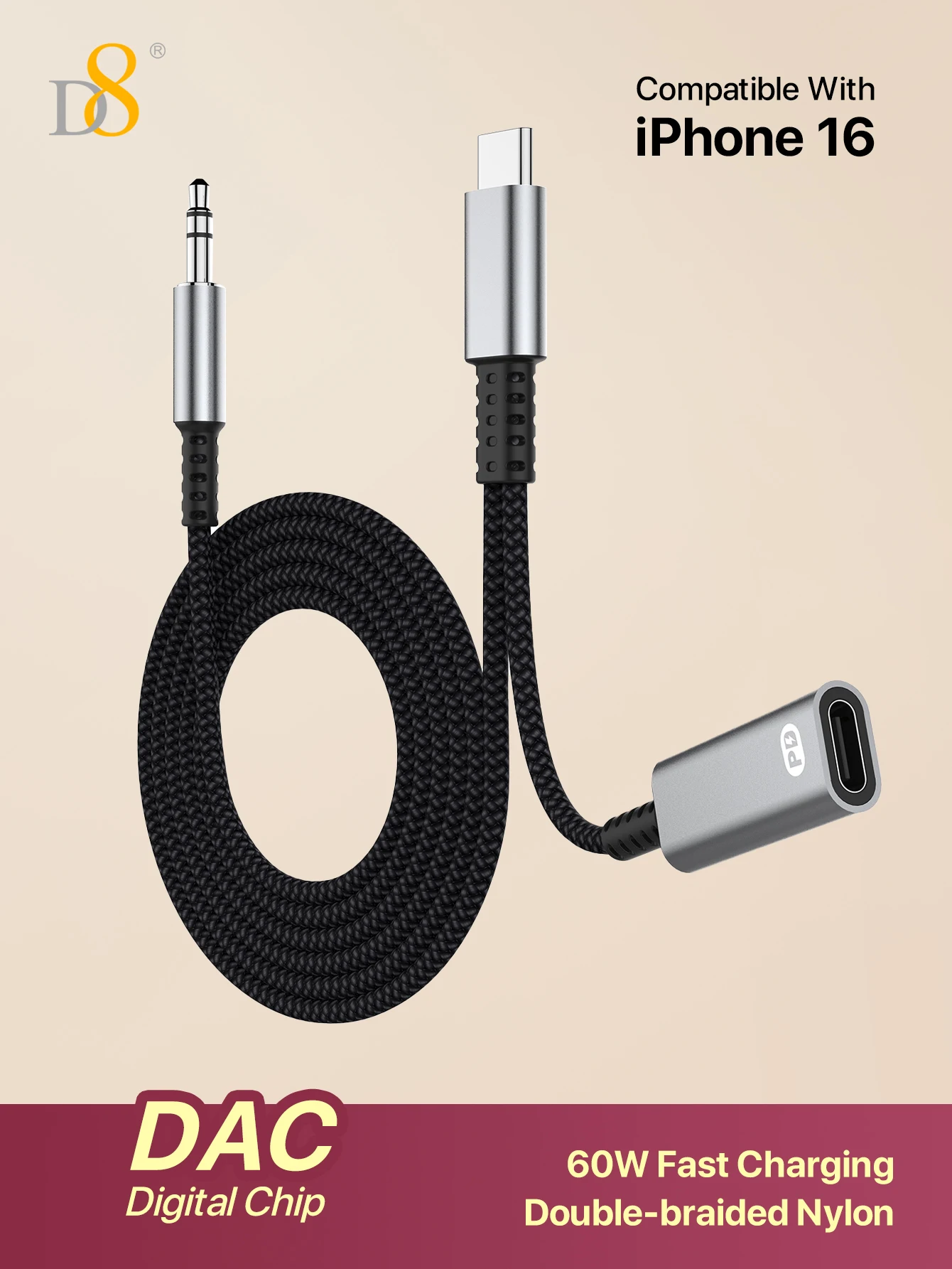 D8 Usb C To 3.5Mm H… - image
