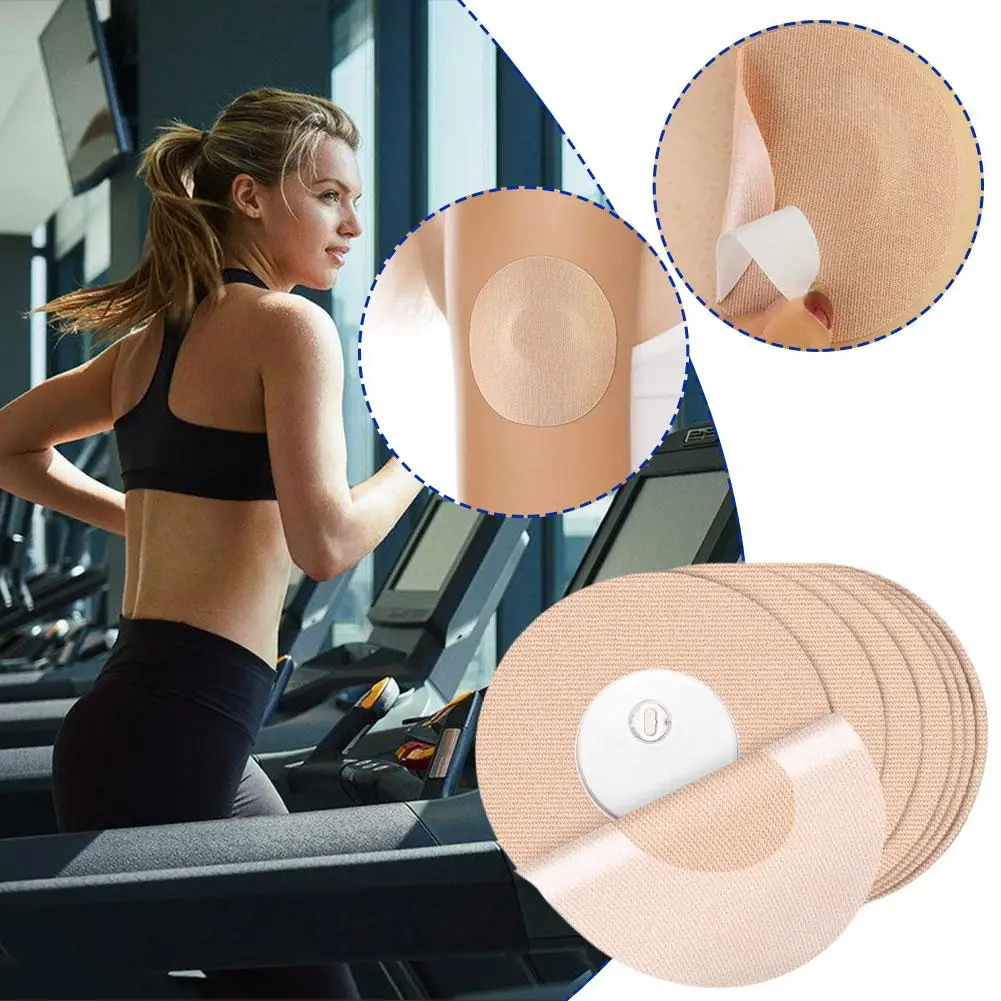 25-250Pcs Sweatproof Waterproof Sensor Cover Patches Flexible Elastic Adhesive Skin Tape Long Wear Glucose Monitor Stickers