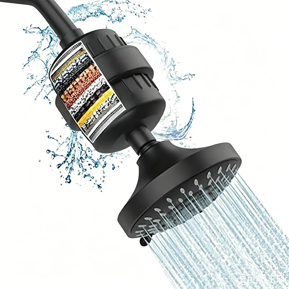 20 Layer Filter Cartridge Replacement Pack for Home Shower Filtration Devices with 4 Inch Showerhead Interface Design