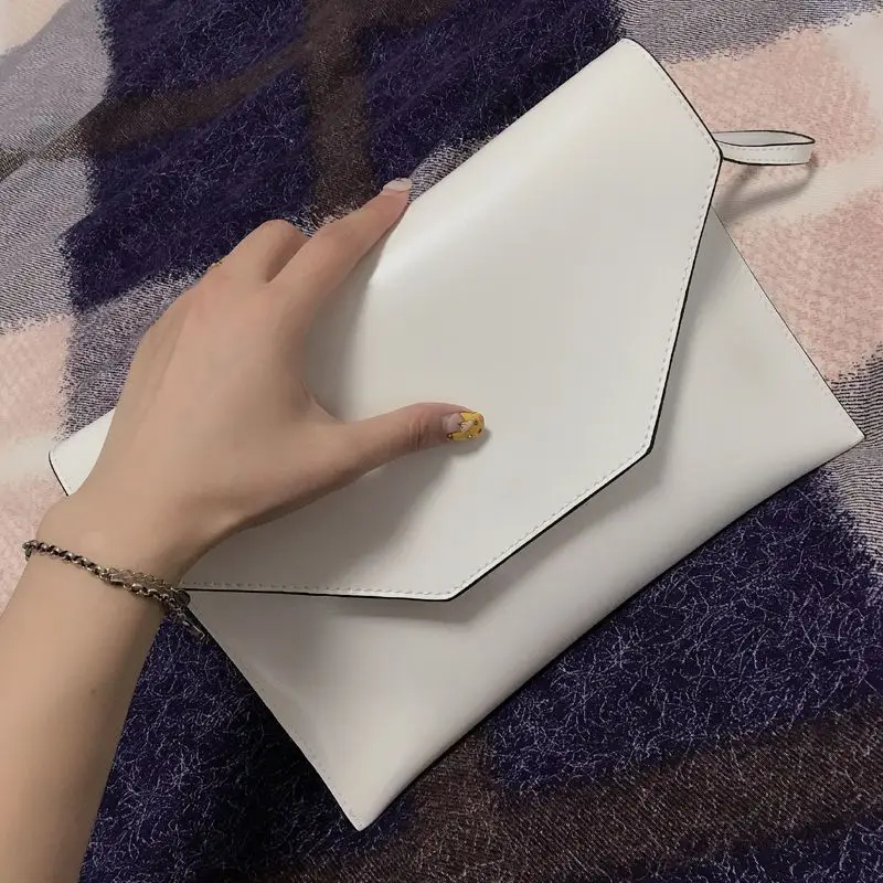 Spring and Summer Ins Simple Pu Leather Pure Color Large Capacity Single Shoulder Crossbody Armpit Grab Bag