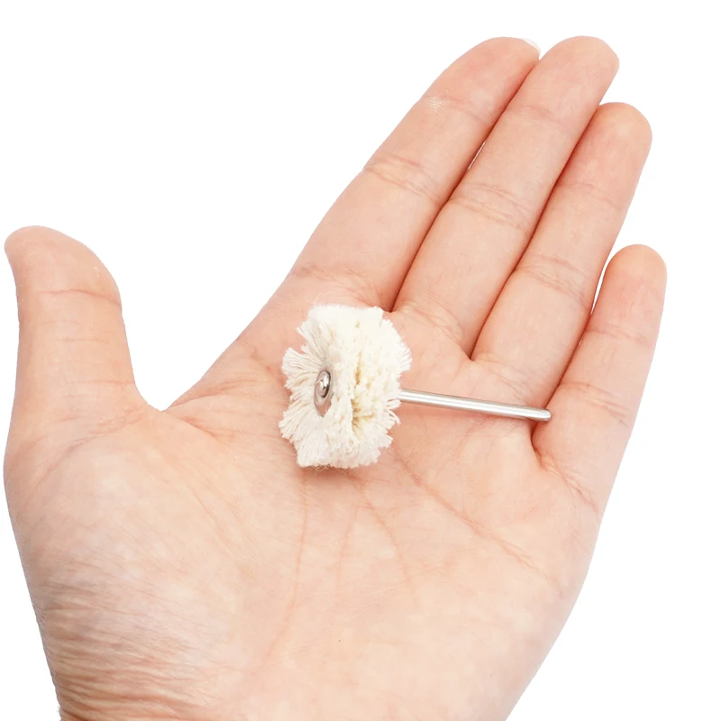 회전 도구용 치과용 펠트 연마 브러시 휠 5개 - 전문가 및 가정용 범용 연마 헤드