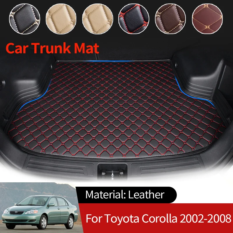 for Toyota Corolla Allex E120 E130 2002~2008 Auto Boot Liner Cargo Rear Trunk Mats Luggage FLoor Waterproof Carpets Accessories