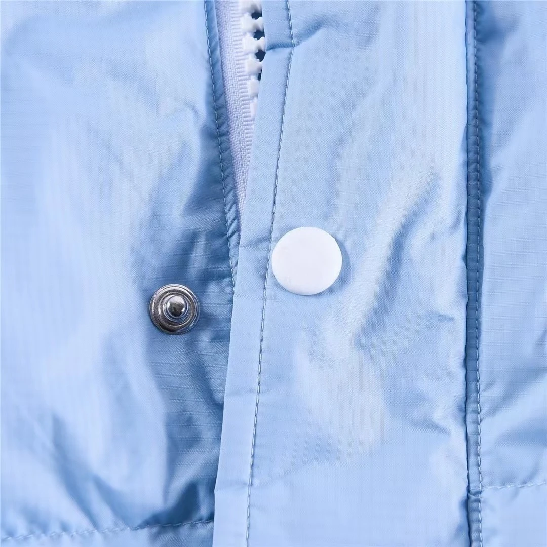 الفاخرة مصمم القطن جاكيت بلا إكمام جودة عالية الخريف والشتاء العلامة التجارية العصرية الذكور اليومية عادية أسفل سترة 2025