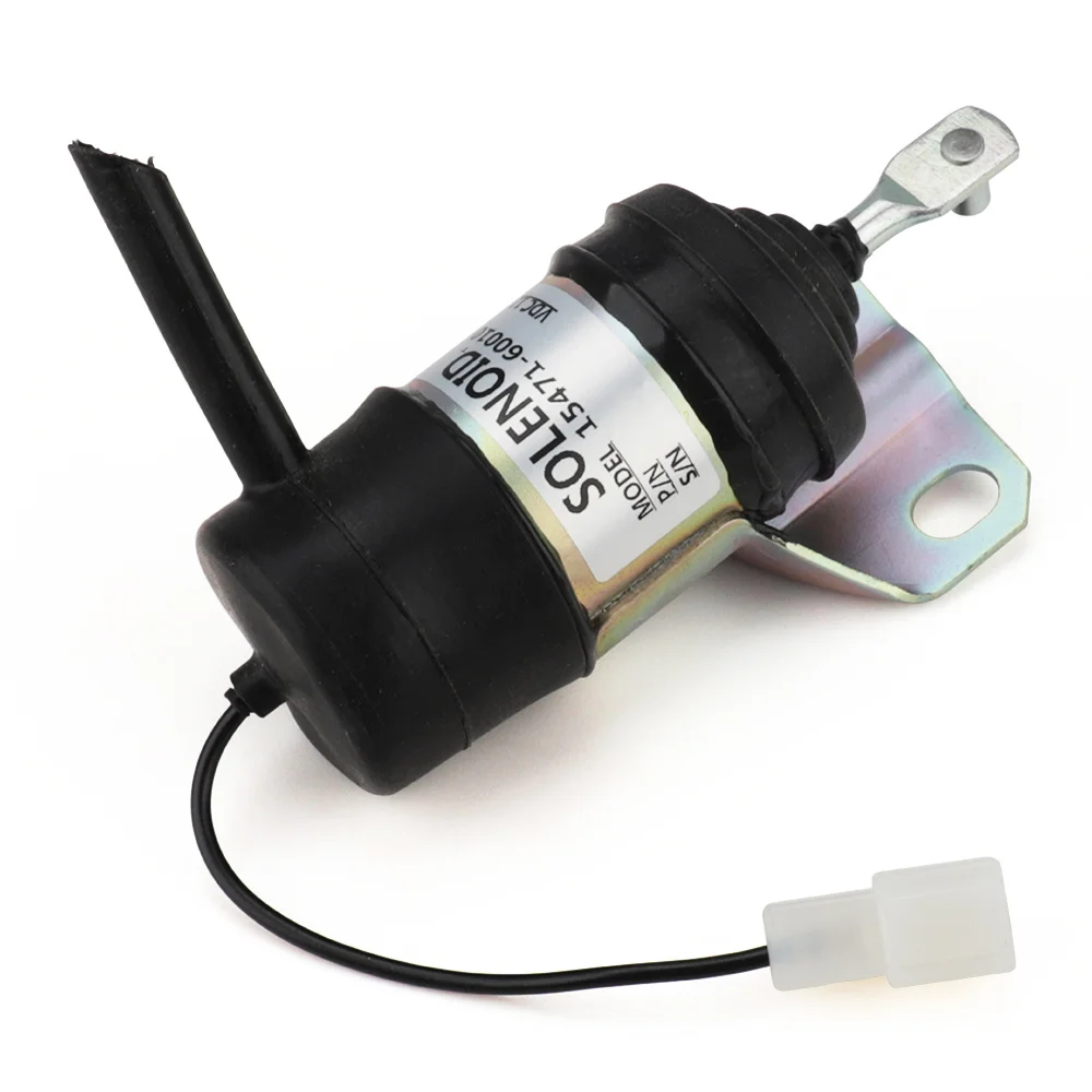 Detalle 4 de Electroválvula For Kubota 052600-100, 052600-1000 Fuel Shutoff Stop Solenoid 15471-60010 12v Stop Solenoid Gas y combustible