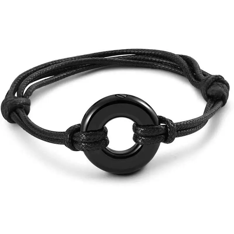 Gedenk-Urnen-Armband für Minimalistischen Kreis des Lebens Ewigkeits-Schmuck Verstellbare Größe für Familie und Freunde zur Gedenkverwendung – Detail 5