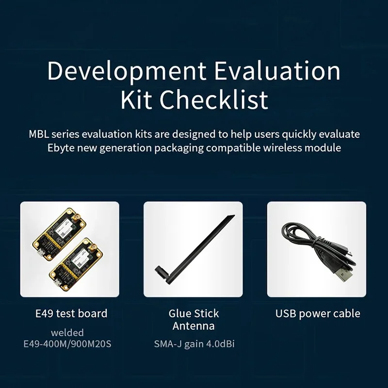 CMT2300A Wireless Module Testing Board CDEBYTE E49-900MBL-01 Pre-soldered E49-900M20S USB Interface Testing Kit Easy Use