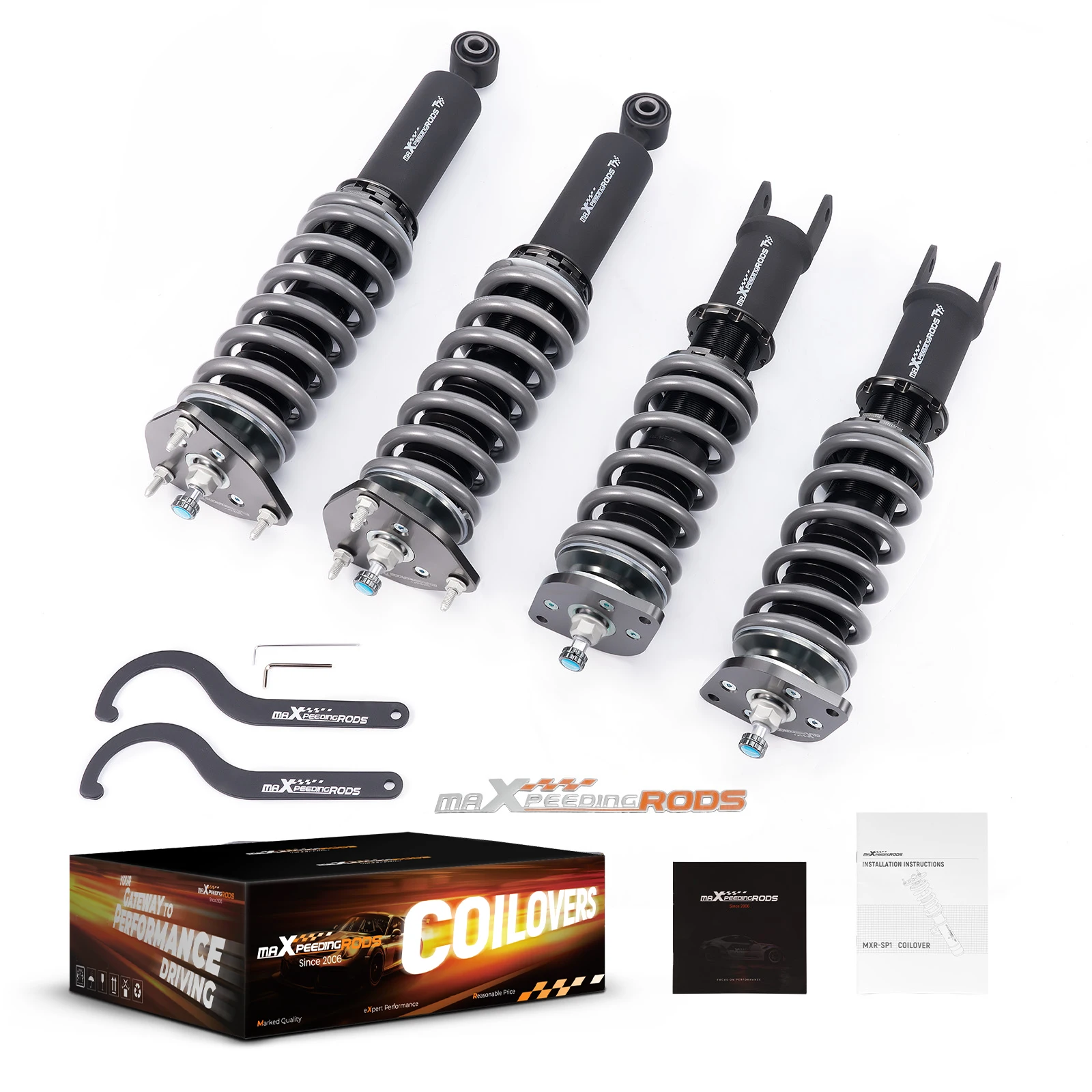 

Комплект койловеров MaXpeedingrods T7 с 24-ступенчатой регулировкой демпфирования для занижения Nissan 370Z 2009+