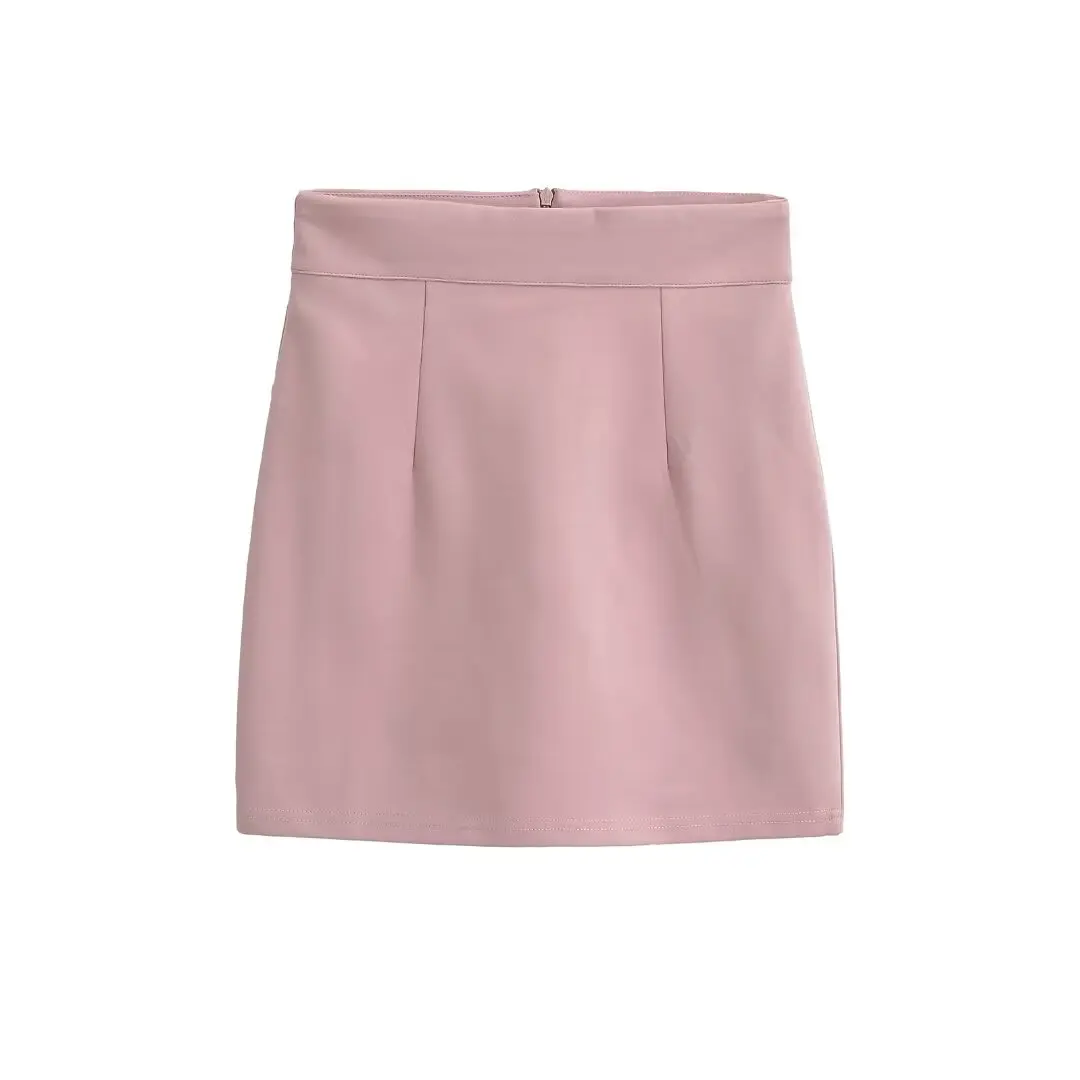 تنورة Ele مصممة على شكل حرف A للنساء للتنقل بخصر عالٍ وتنورة ضيقة مناسبة للصيف وصلت حديثًا #5