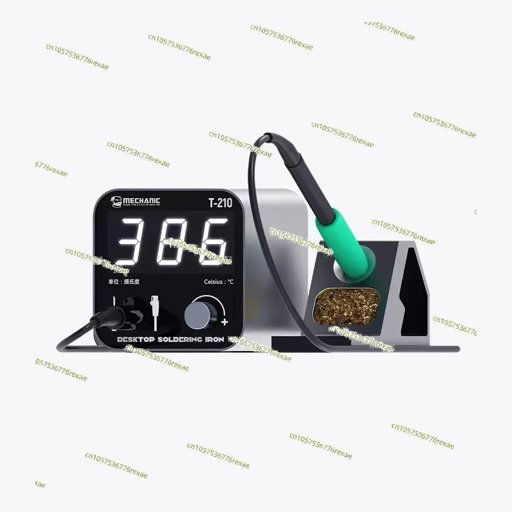 MECHANIC T-210 LED Large Display Intelligent Desktop Soldering Welding Station Heating Iron Core Short Circuit Protection Repair