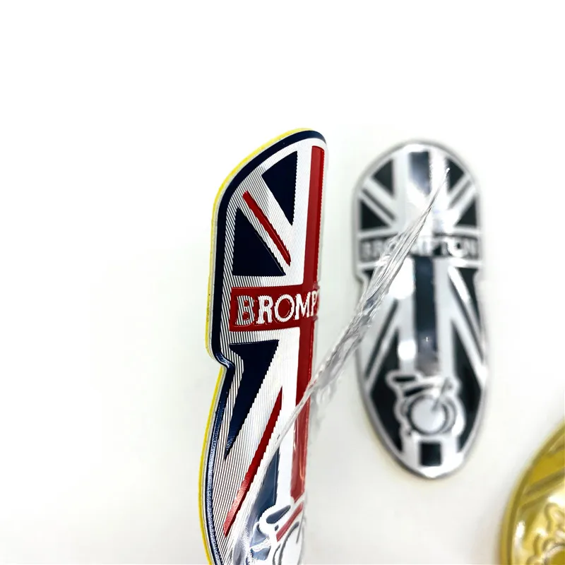 Bicycle Aluminum Alloy Logo Stickers For Brompton Folding Bike Sticker Decorative Accessories