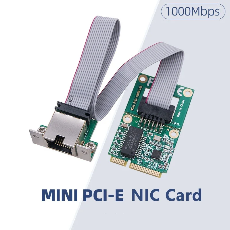 Мини PCIE Gigabit Ethernet сетевой адаптер RTL8111H/RTL8111F чип 10/100 Мбит/с Mini PCI Express на RJ45 COM порт Lan Карта